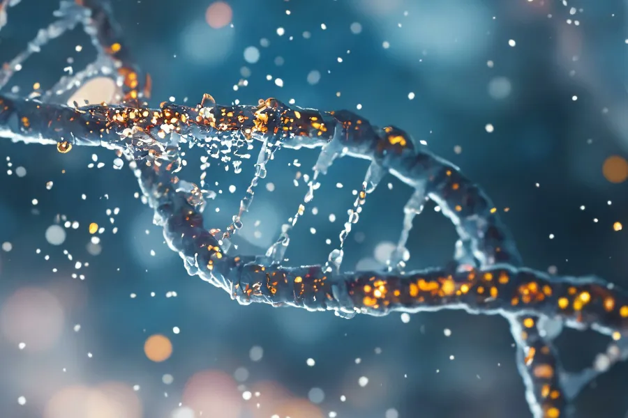 Regenerative-Medicine-Clinic 3D illustration of a DNA spiral. Schedule regenerative medicine treatment from Frank Lanzisera, D.C. in Tampa Bay Metro.