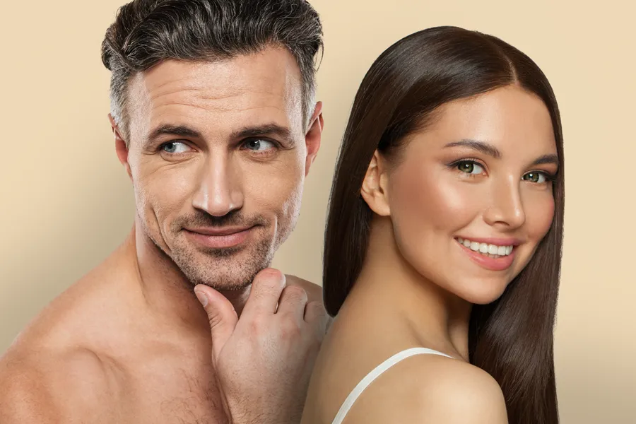 Snowbright-IV-Therapy-Clinic A couple with smooth, vibrant skin. Get Snowbright IV Therapy from Frank Lanzisera, D.C. in Tampa Bay Metro.